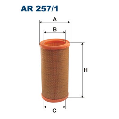 Слика на филтер за воздух FILTRON AR 257/1 за Renault Megane 1 (BA0-1) 1.9 dTi (BA08, BA0N) - 98 коњи дизел