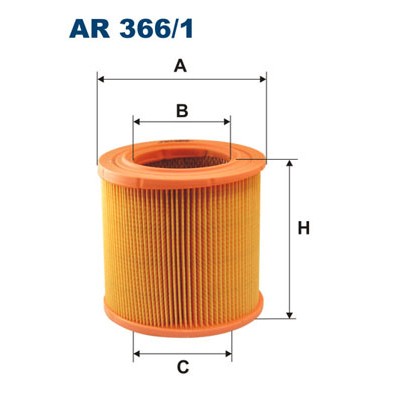 Слика на филтер за воздух FILTRON AR 366/1 за Saab 900 Convertible 2.0 Turbo-16 S - 175 коњи бензин