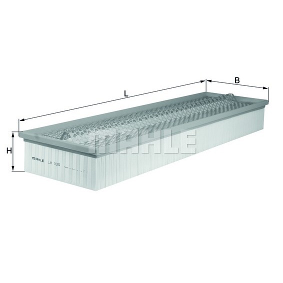 Слика на филтер за воздух KNECHT LX 335 за Merdeces Vario Box 613 D, 614 D (668.351, 668.352, 668.353) - 136 коњи дизел