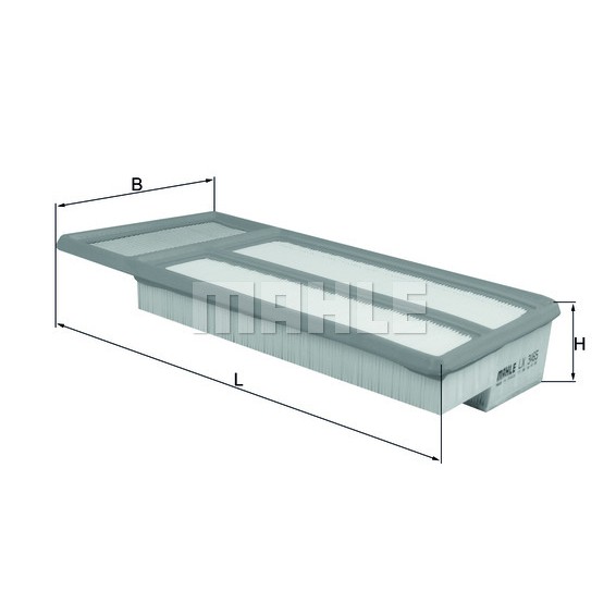 Слика на филтер за воздух MAHLE LX 3465 за Fiat Panda 312,323 1.3 D Multijet - 75 коњи дизел