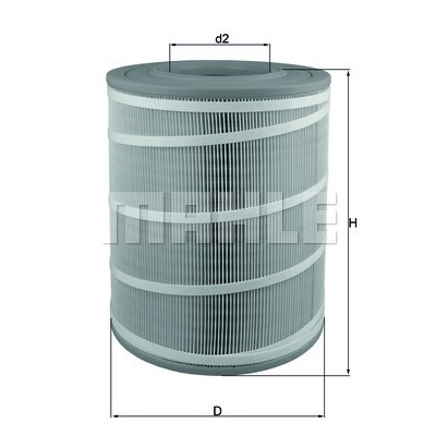 Слика на филтер за воздух MAHLE LX 3480 за камион Mercedes Atego 2 822 K - 218 коњи дизел