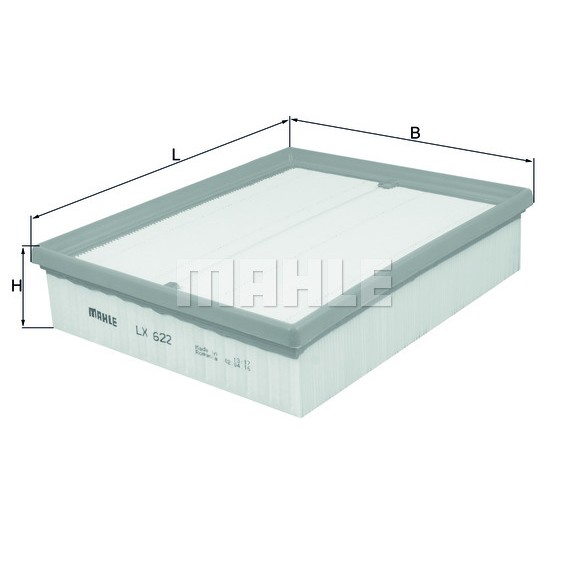 Слика на филтер за воздух MAHLE LX 622 за Audi A6 Sedan (4B, C5) 1.8 - 125 коњи бензин