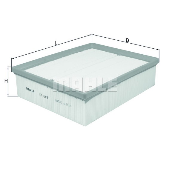 Слика на филтер за воздух MAHLE LX 819 за Audi A4 Sedan (8EC, B7) 3.0 TDI quattro - 204 коњи дизел
