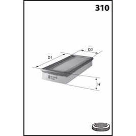 Слика на Филтер за воздух MECAFILTER  ELP3314