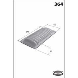 Слика на Филтер за воздух MECAFILTER  ELP9068