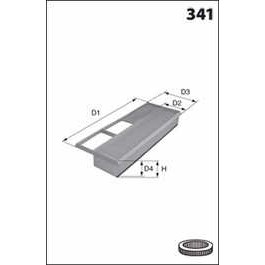 Слика на филтер за воздух MECAFILTER  ELP9141 за Lancia Ypsilon (843) 1.3 D Multijet - 105 коњи дизел