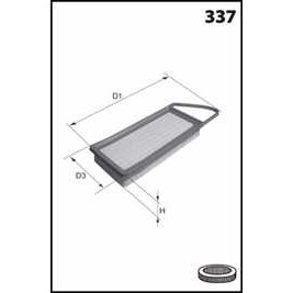 Слика на филтер за воздух MECAFILTER  ELP9232 за Mini Clubvan (R55) Cooper - 122 коњи бензин