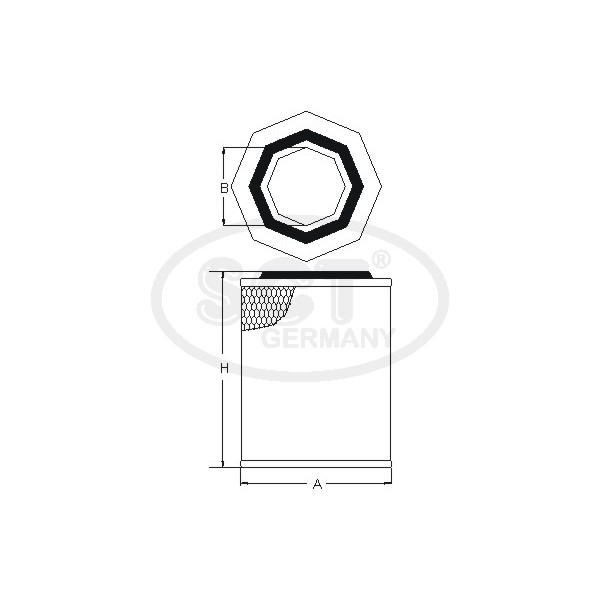 Слика на Филтер за воздух SCT Germany SB 3127