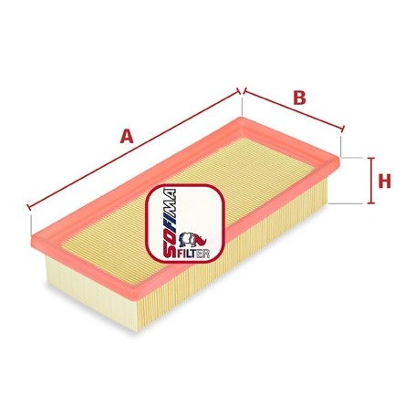 Слика на филтер за воздух SOFIMA S 9012 A за Fiat Panda VAN 169 1.2 4x4 - 60 коњи бензин