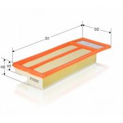 Слика 1 на филтер за воздух TECNECO FILTERS AR1451PM