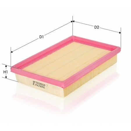 Слика на филтер за воздух TECNECO FILTERS AR188PM за Alfa Romeo 145 (930) Hatchback 1.4 i.e. - 90 коњи бензин