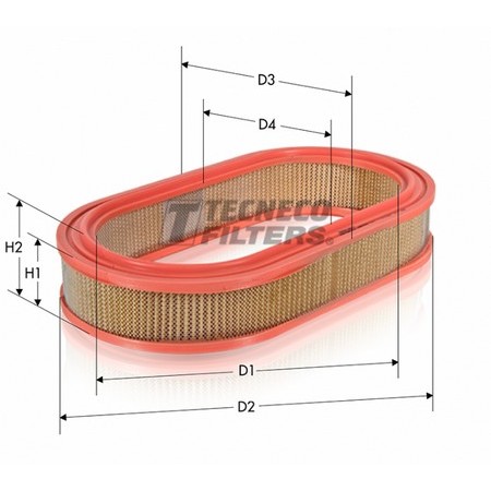 Слика на Филтер за воздух TECNECO FILTERS AR255OV