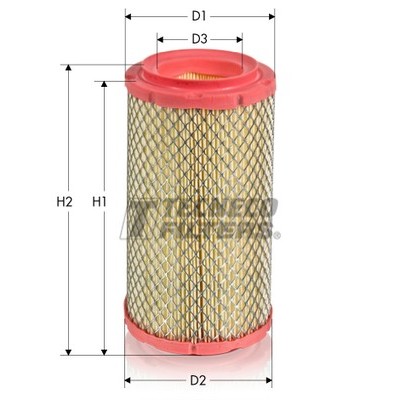 Слика на филтер за воздух TECNECO FILTERS AR262 за Renault Megane Scenic (JA01) 1.9 dT (JA0K, JA0Y) - 90 коњи дизел