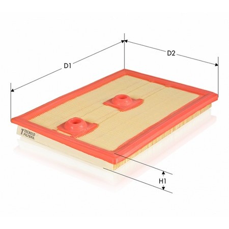 Слика на филтер за воздух TECNECO FILTERS AR27009PM за Audi Q2 (GAB) 1.4 TFSI - 150 коњи бензин