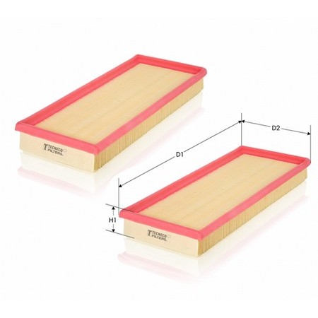 Слика на Филтер за воздух TECNECO FILTERS AR3698PMX2