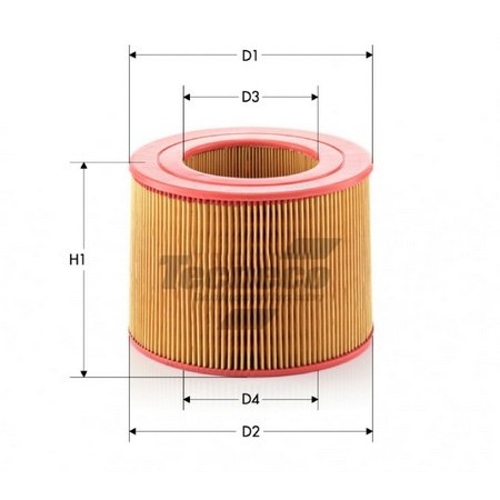 Слика на филтер за воздух TECNECO FILTERS AR375 за Renault Laguna (B56,556) 2.0 - 115 коњи бензин