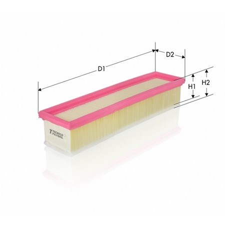 Слика на филтер за воздух TECNECO FILTERS AR9942PMS за Fiat Punto Evo 1.2 - 65 коњи бензин