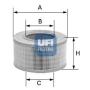 Слика 1 на филтер за воздух UFI 27.149.00