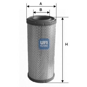 Слика на филтер за воздух UFI 27.395.00 за камион MAN M 2000 M 14.284 MC, MLC, MLLC, MLRC, MRC, MLLRC - 280 коњи дизел