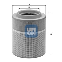 Слика на филтер за воздух UFI 27.619.00 за камион MAN TGA 18.360 FC, FLC, FLLC, FLLRC, FLLW, FLRC, FLLRW, FRC - 360 коњи дизел