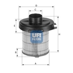 Слика на Филтер за воздух UFI 27.845.02