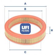 Слика 1 на филтер за воздух UFI 30.038.01