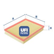 Слика 1 на филтер за воздух UFI 30.107.00