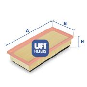 Слика 1 на филтер за воздух UFI 30.127.00