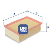 Слика 1 на филтер за воздух UFI 30.180.00