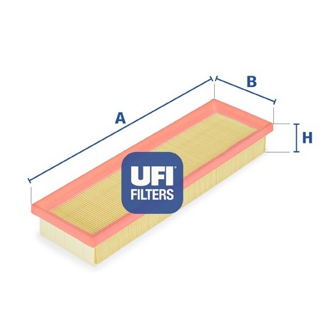 Слика на филтер за воздух UFI 30.185.00 за Peugeot 1007 1.4 16V - 88 коњи бензин