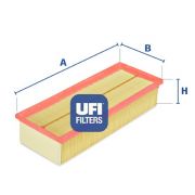 Слика 1 на филтер за воздух UFI 30.187.00