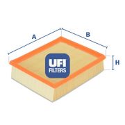 Слика 1 на филтер за воздух UFI 30.195.00