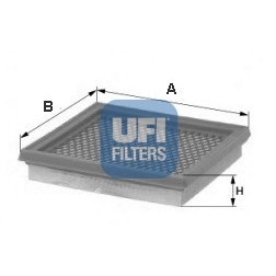 Слика на филтер за воздух UFI 30.281.00 за Jeep Cherokee (KJ) 3.7 V6 - 204 коњи бензин