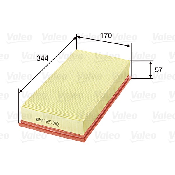 Слика на филтер за воздух VALEO 585242 за Volvo V40 Estate (VW) 1.9 DI - 115 коњи дизел