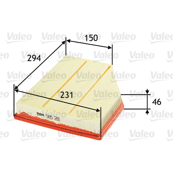 Слика на Филтер за воздух VALEO 585281