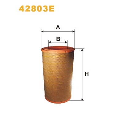 Слика на филтер за воздух WIX FILTERS 42803E за камион DAF 95 XF FAT 95 XF 380 - 381 коњи дизел