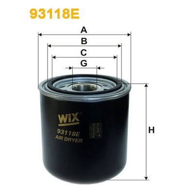 Слика на филтер за воздух WIX FILTERS 93118E за камион DAF 45 FA 45.160 C08 - 162 коњи дизел