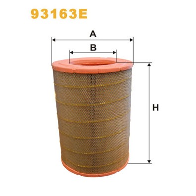 Слика на филтер за воздух WIX FILTERS 93163E за камион Renault Magnum DXi 12 480.26 T - 480 коњи дизел