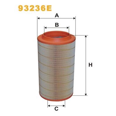 Слика на филтер за воздух WIX FILTERS 93236E за камион MAN TGA 28.480 FANLK - 480 коњи дизел