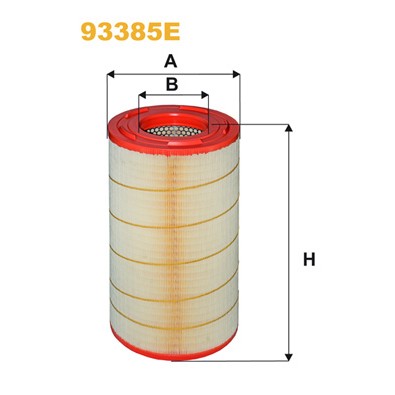 Слика на филтер за воздух WIX FILTERS 93385E за камион MAN TGL 10.240 FC, FRC, FLC, FLRC - 240 коњи дизел