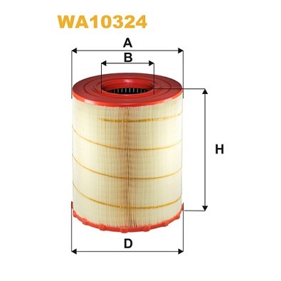 Слика на филтер за воздух WIX FILTERS WA10324 за камион Mercedes Atego 1 1523 A - 231 коњи дизел