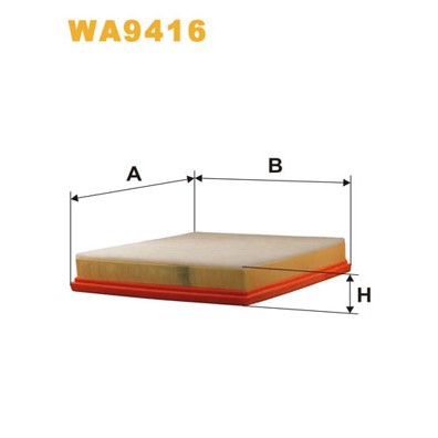 Слика на филтер за воздух WIX FILTERS WA9416 за Ford Ka (rb) 1.6 - 92 коњи бензин
