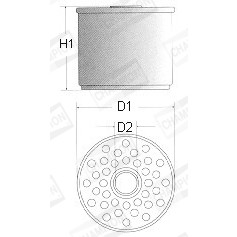 Слика на Филтер за гориво CHAMPION L132/606 за Hyundai H-1 BUS (KMF) 2.4  4WD - 121 коњи бензин