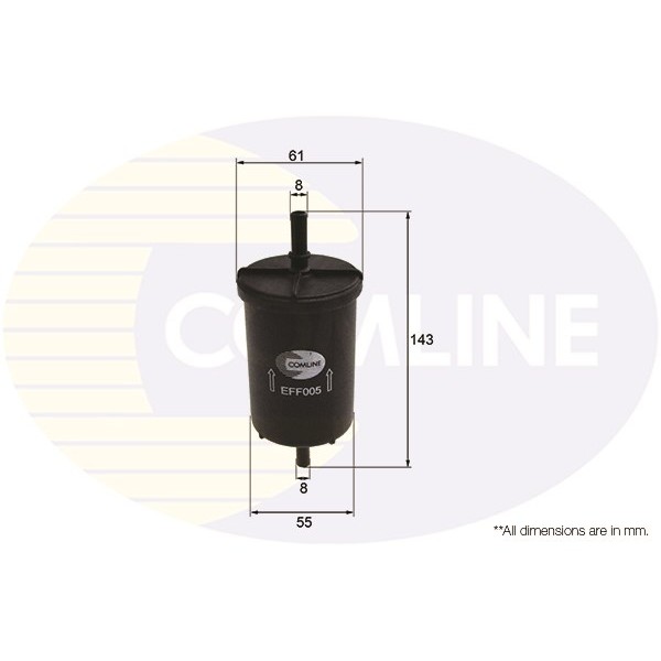 Слика на Филтер за гориво COMLINE EFF005 за Renault Clio 2 1.2 16V (BB05, BB0W, BB11, BB27, BB2T, BB2U, BB2V, CB05...) - 75 коњи бензин