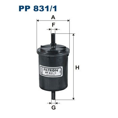 Слика на Филтер за гориво FILTRON PP 831/1 за Citroen Jumpy U6U 2.0 i 16V - 138 коњи бензин