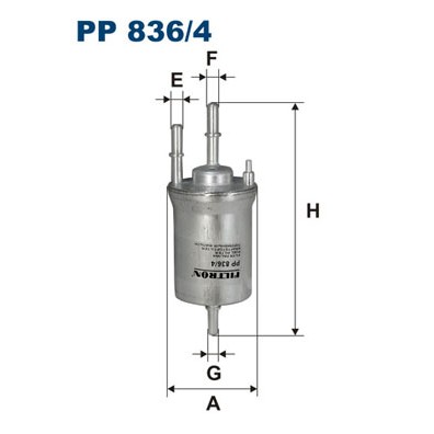 Слика на Филтер за гориво FILTRON PP 836/4 за VW Polo 5 (6R) 1.4 BiFuel - 82 коњи Бензин/Автогаз (LPG)