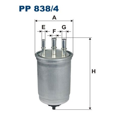 Слика на Филтер за гориво FILTRON PP 838/4 за Hyundai Terracan (HP) 2.5 TD - 101 коњи дизел