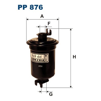 Слика на Филтер за гориво FILTRON PP 876 за Hyundai Elantra 1 (J-1) 1.5 i.e. - 86 коњи бензин