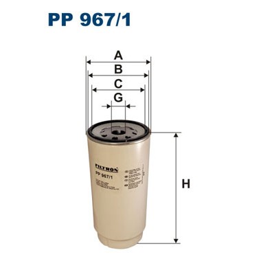 Слика на Филтер за гориво FILTRON PP 967/1 за камион DAF 85 CF FAS 85 CF 340 - 340 коњи дизел
