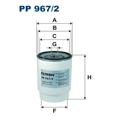 Слика на Филтер за гориво FILTRON PP 967/2 за камион KAMAZ 4 43255 - 240 коњи дизел